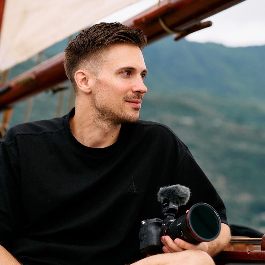 Matthijs de Deugd met camera